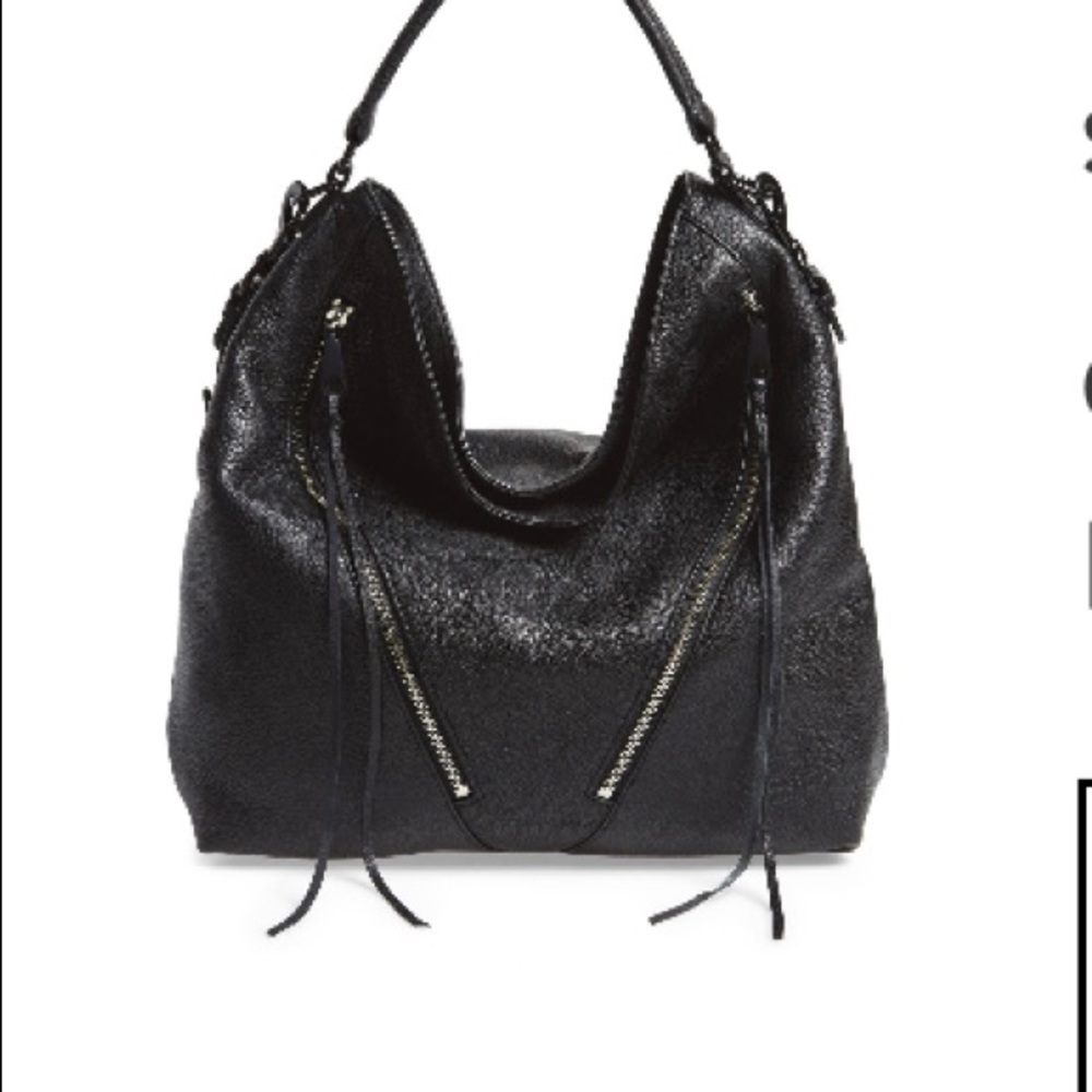 Rebecca minkoff leather shoulder/crossbody hobo bag
